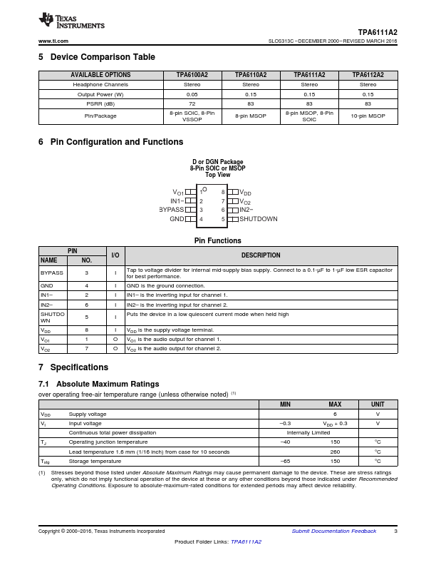 TPA6111A2