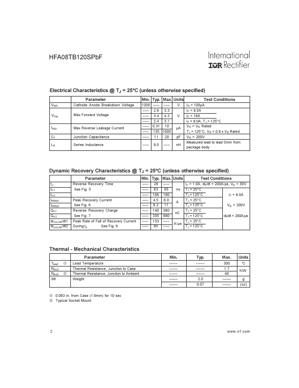 HFA08TB120SPBF