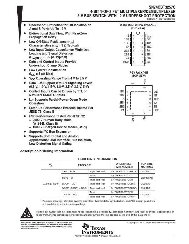 SN74CBT3257CD