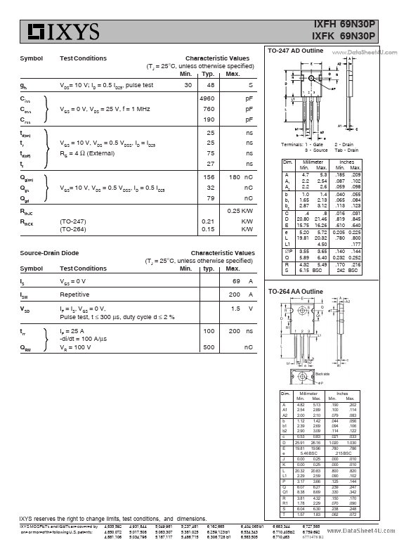 IXFK69N30P