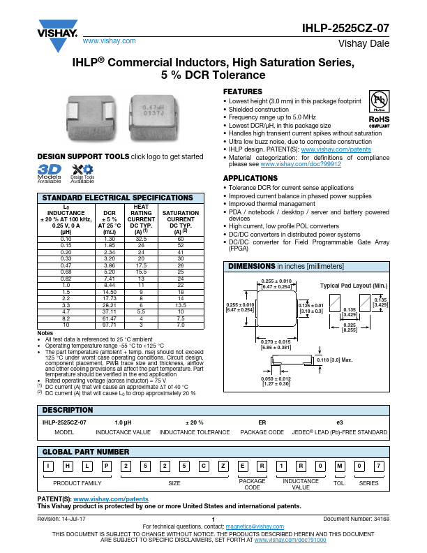 IHLP-2525CZ-07