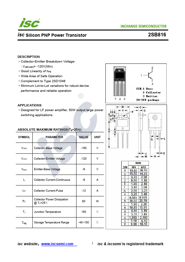 2SB816