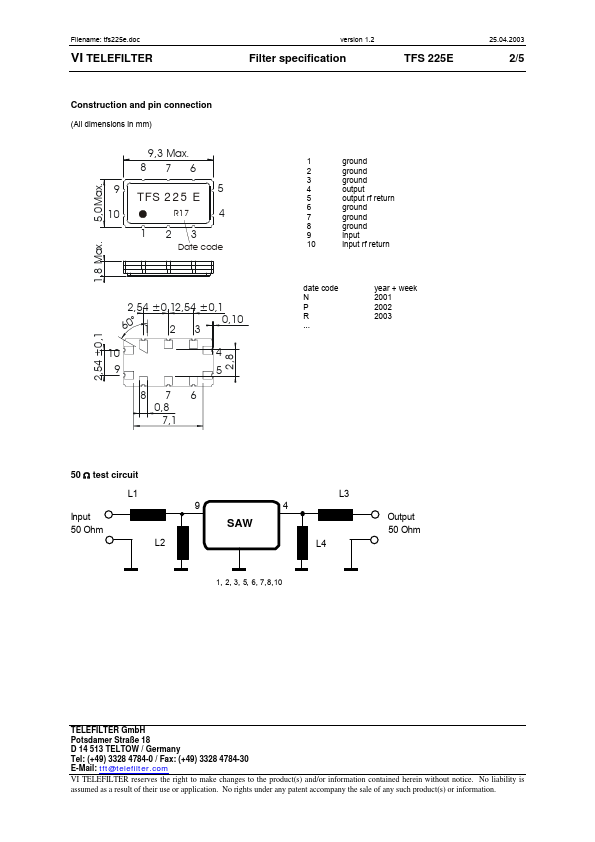 TFS225E