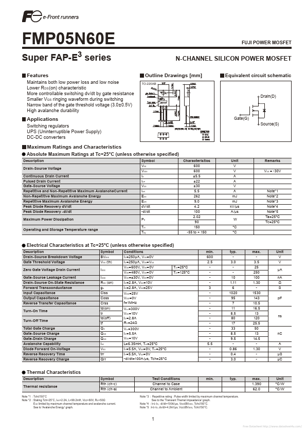 FMP05N60E