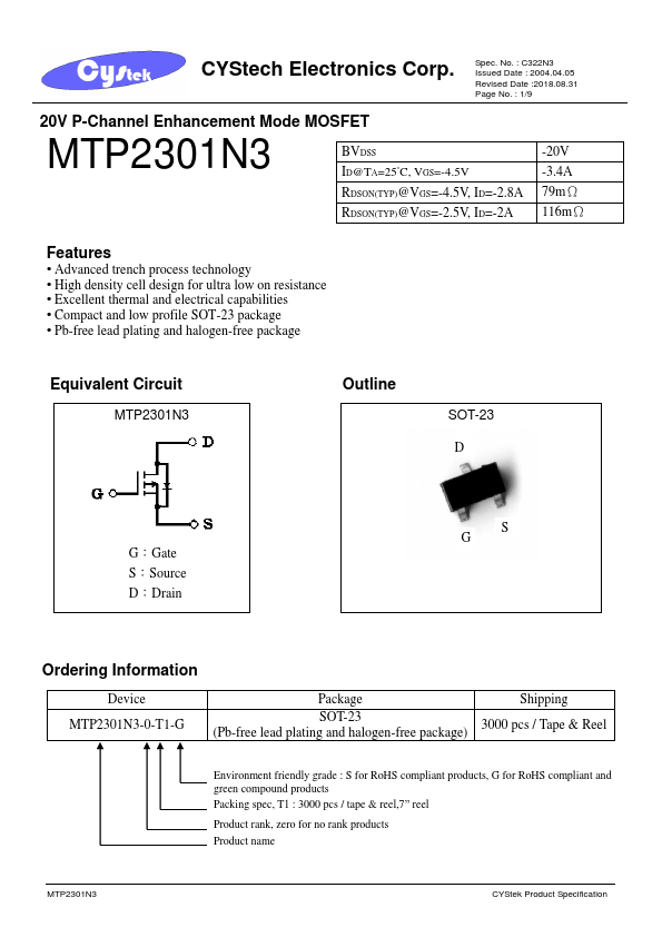 MTP2301N3