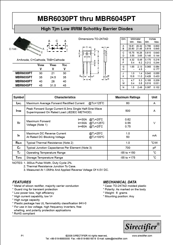 MBR6040PT