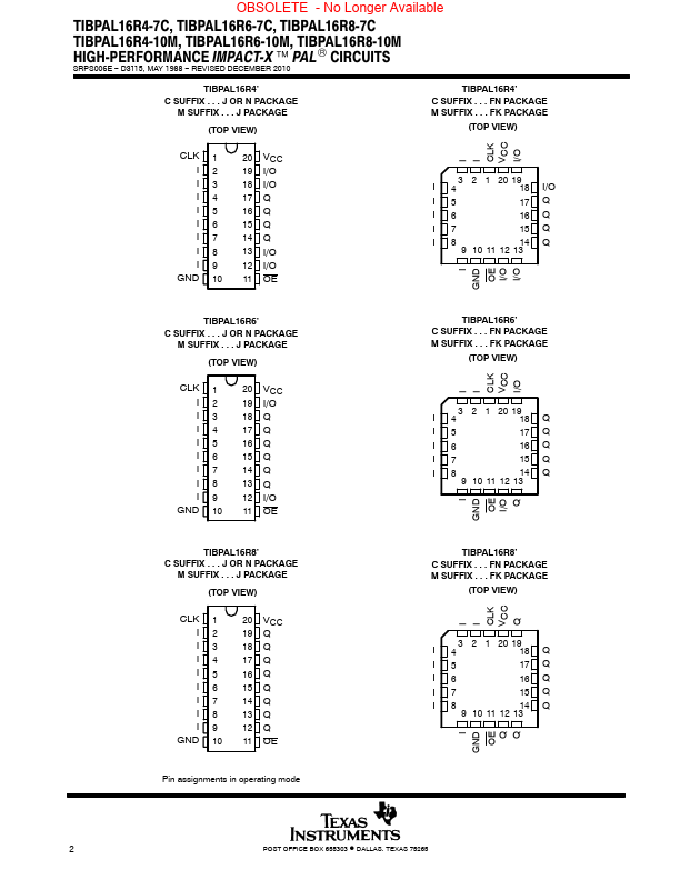 TIBPAL16R6-7C