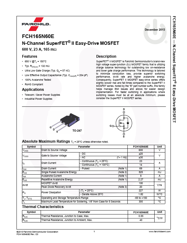 FCH165N60E