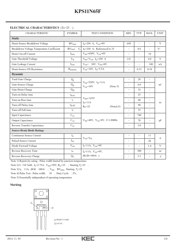 KPS11N65F