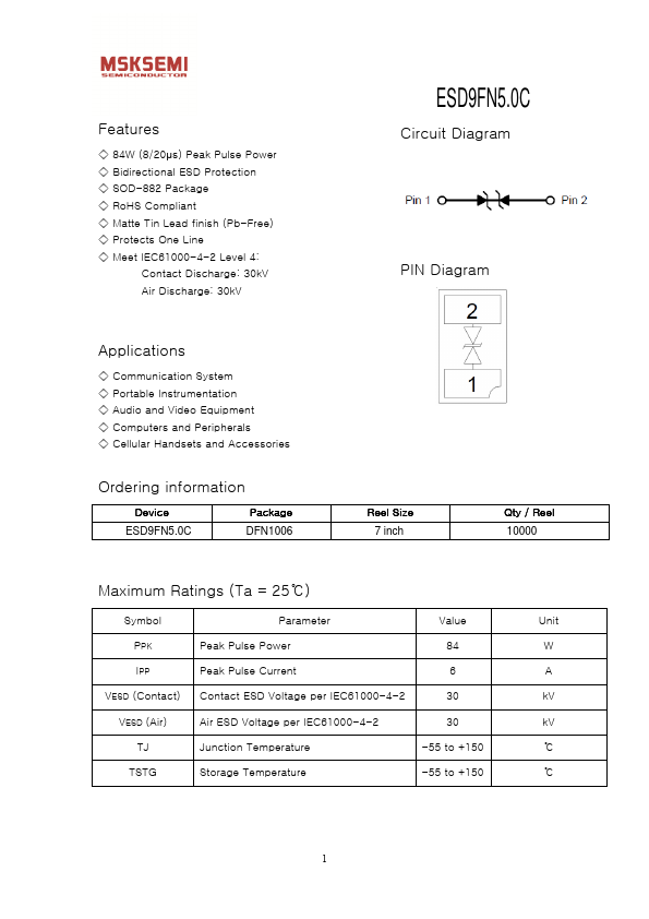 ESD9FN5.0C