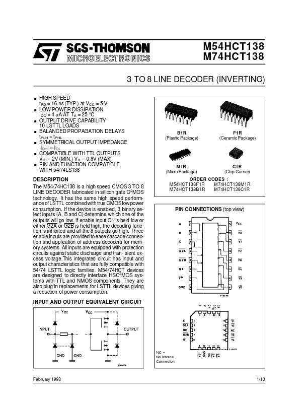 M54HCT138