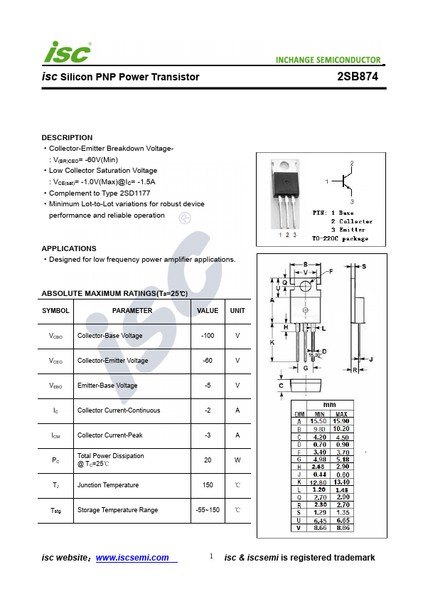 2SB874