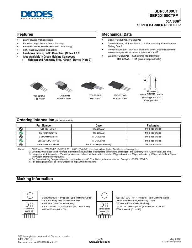 SBR30100CTFP