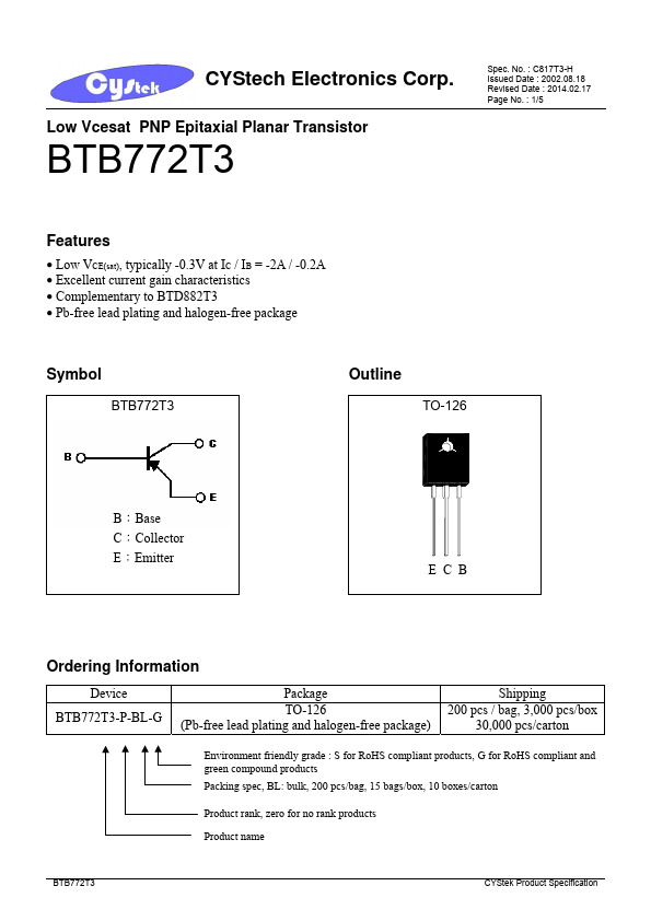 BTB772T3