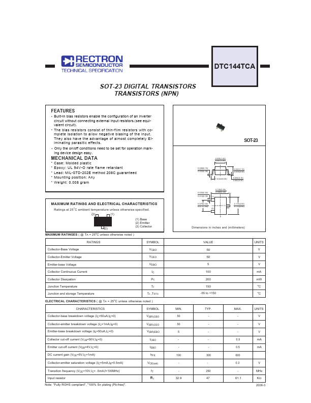 DTC144TCA