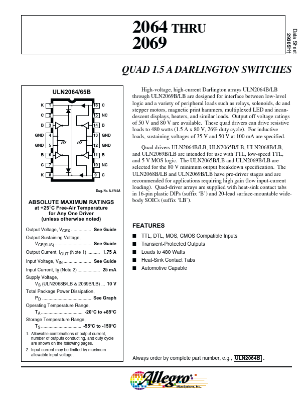 ULN2068B