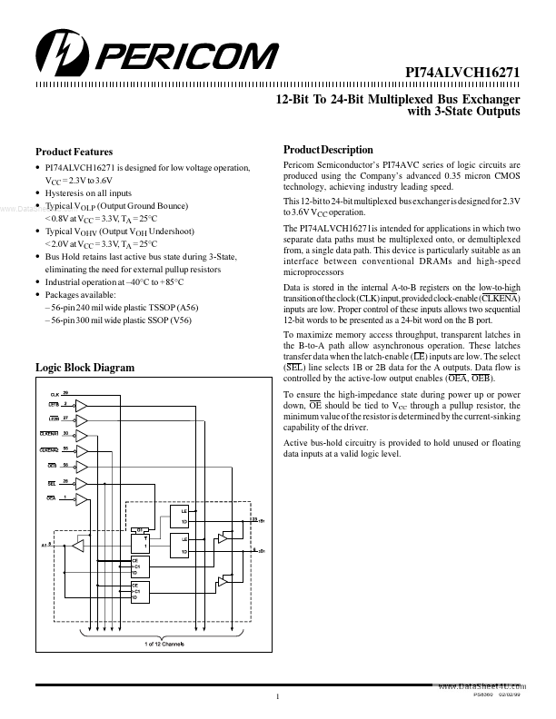 PI74ALVCH16271