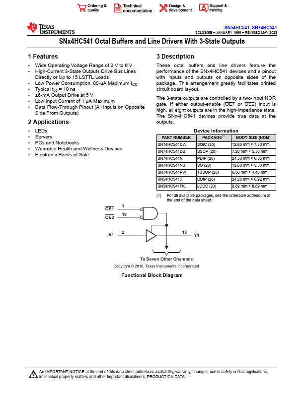 SN74HC541N