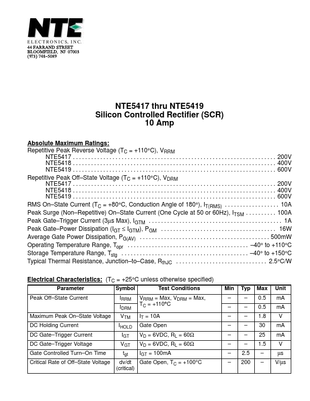 NTE5419