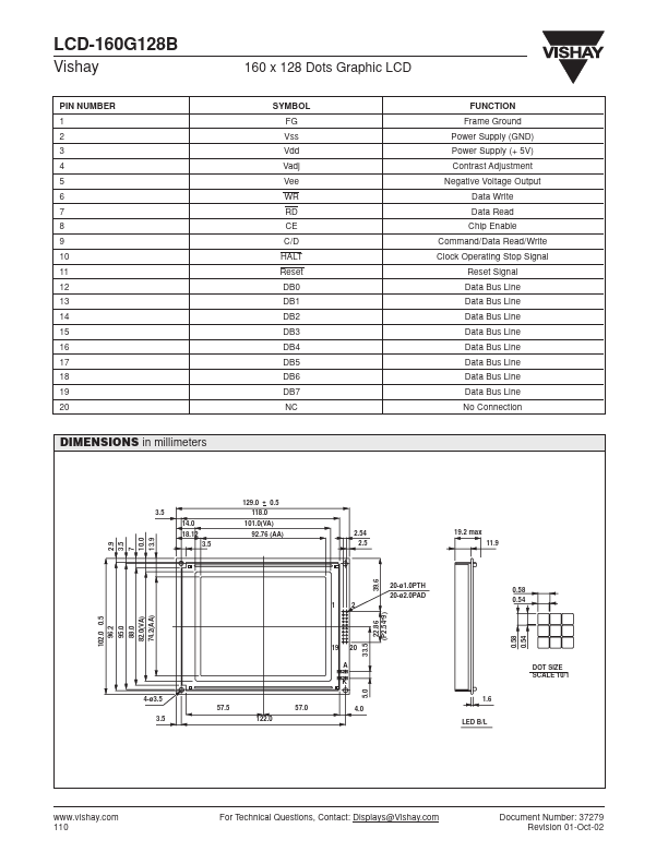 LCD160G128B