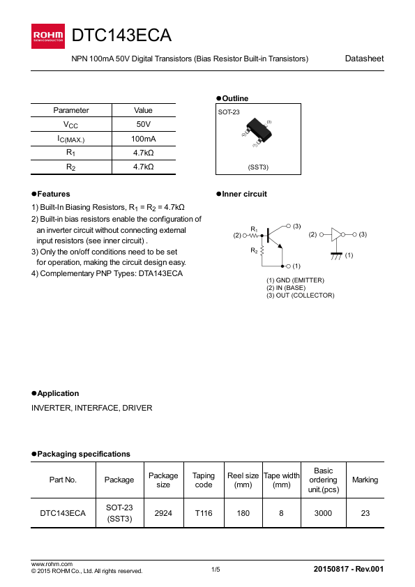 DTC143ECA