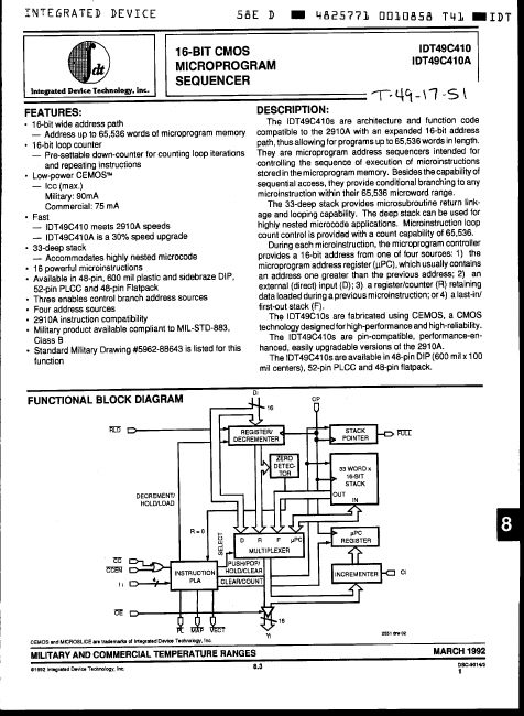 IDT49C410A