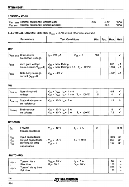 MTH6N60FI