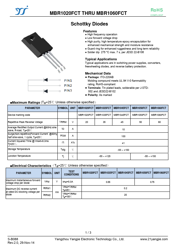 MBR1060FCT