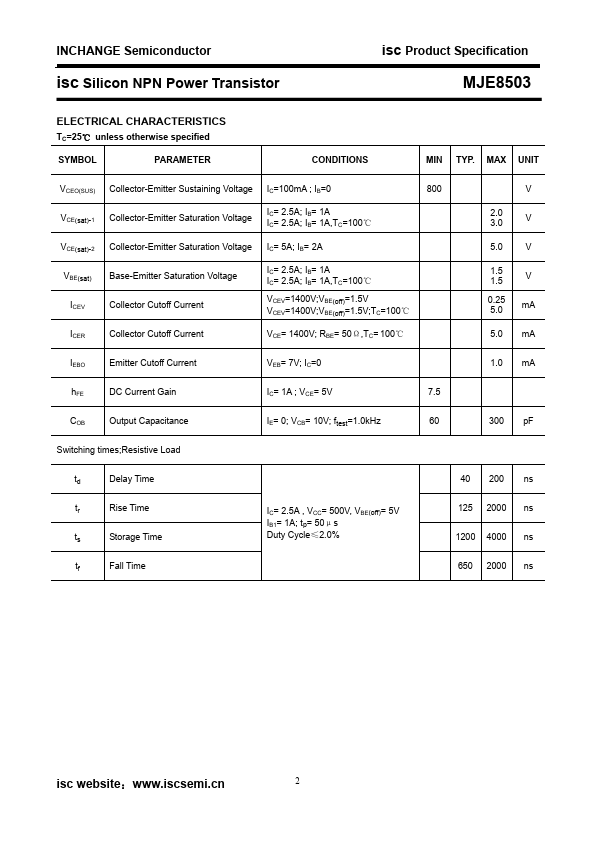 MJE8503