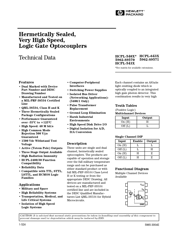 HCPL-543K