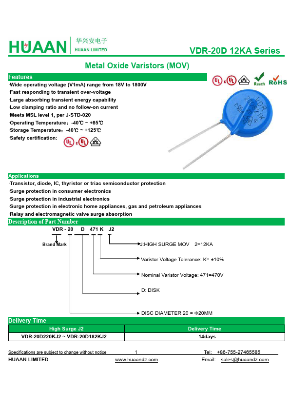 VDR-20D781KJ2