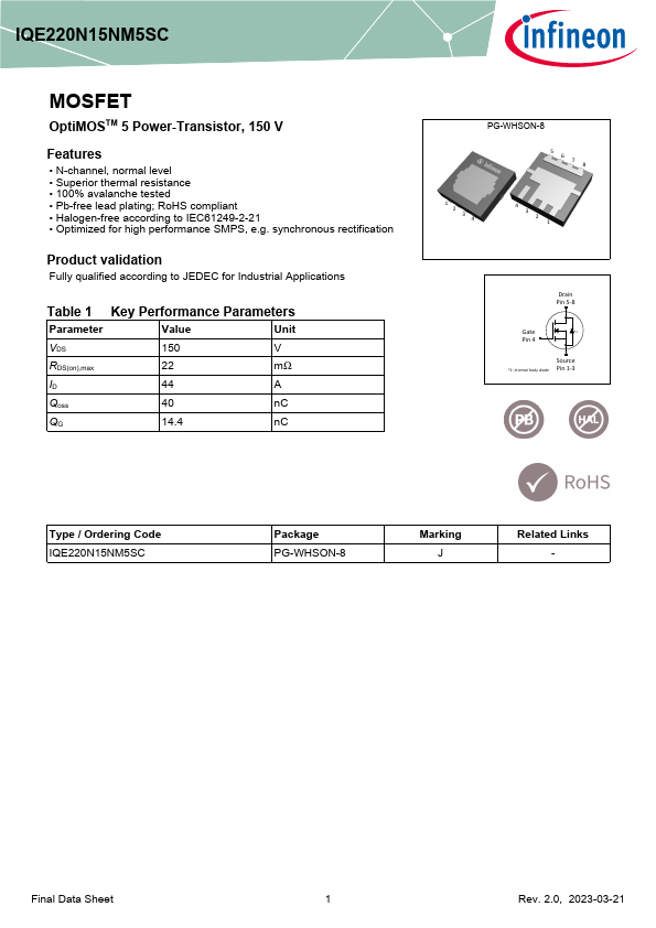 IQE220N15NM5SC