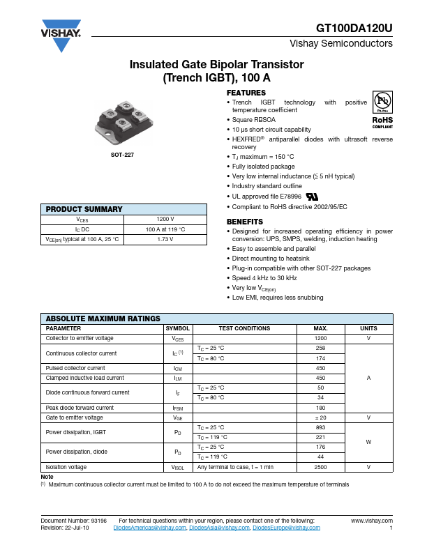 GT100DA120U