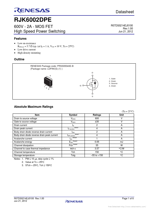 RJK6002DPE