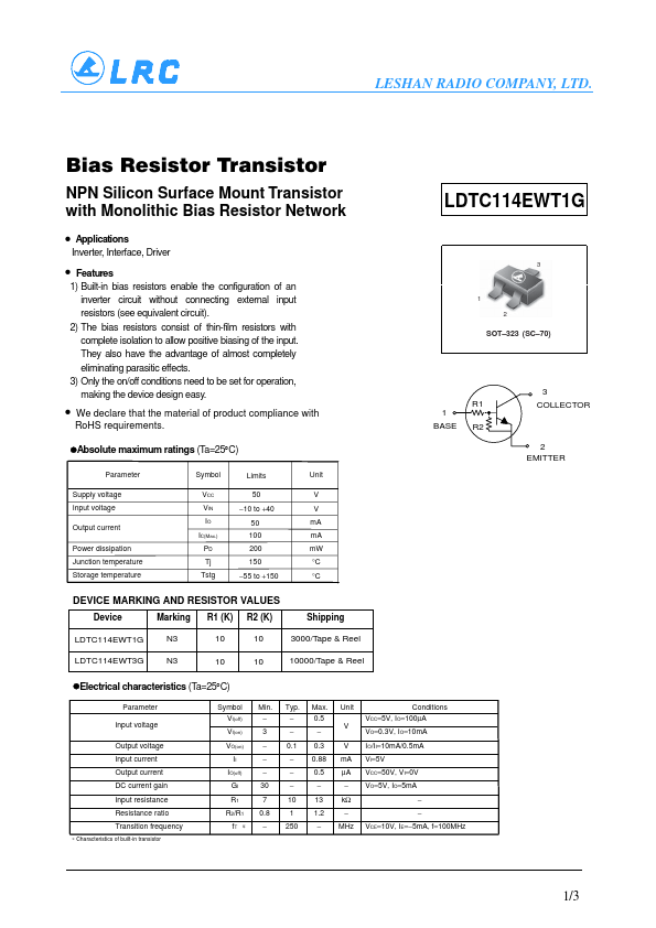 LDTC114EWT3G