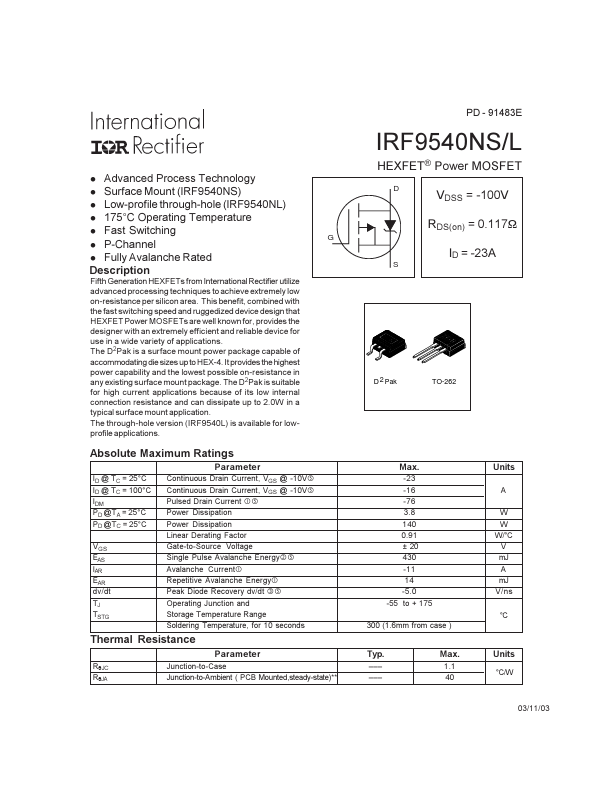 IRF9540NL