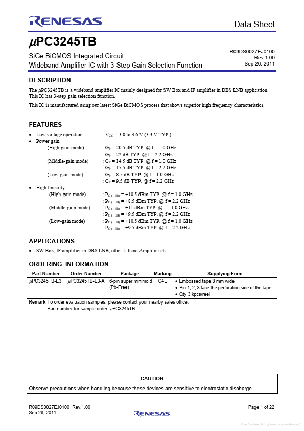 UPC3245TB