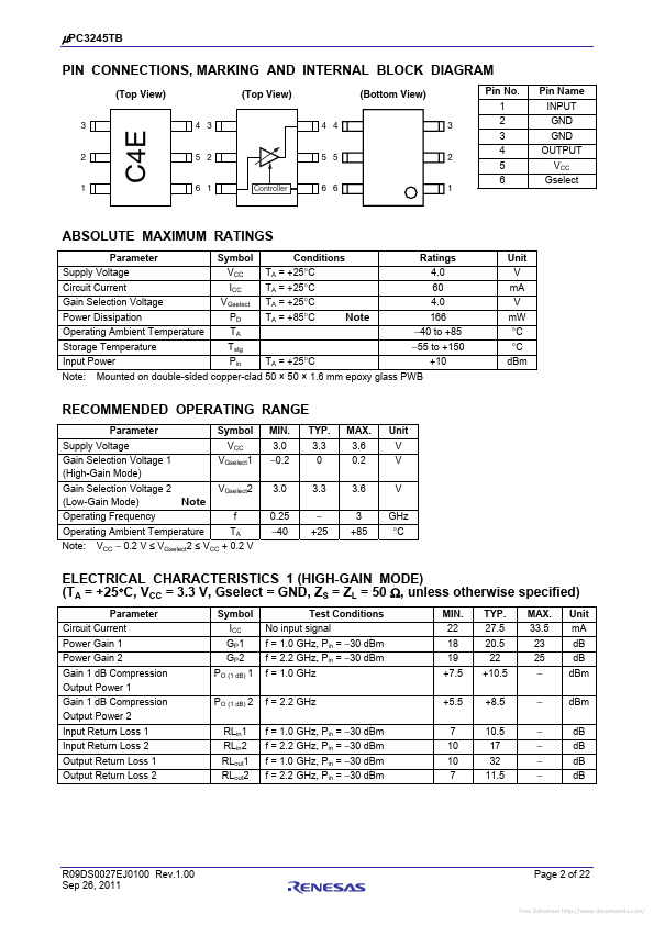 UPC3245TB