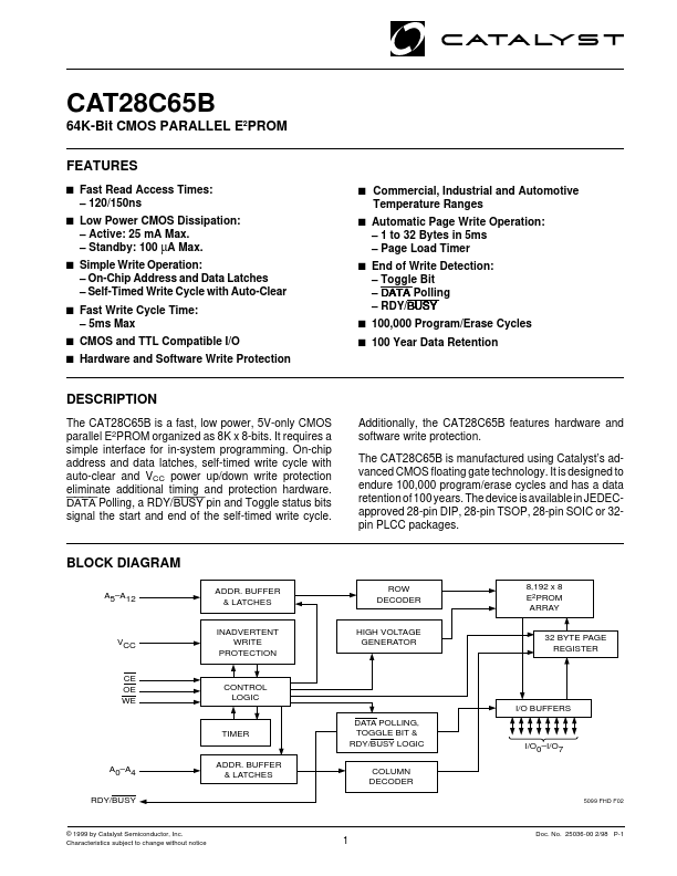 CAT28C65B