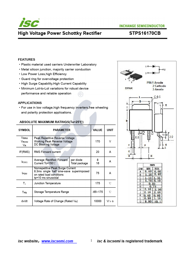 STPS16170CB