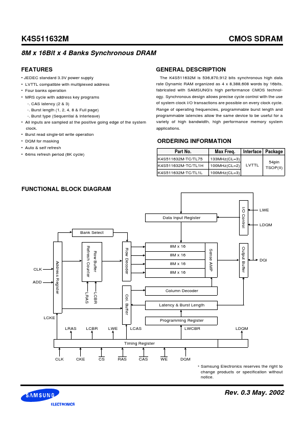 K4S511632M-TC