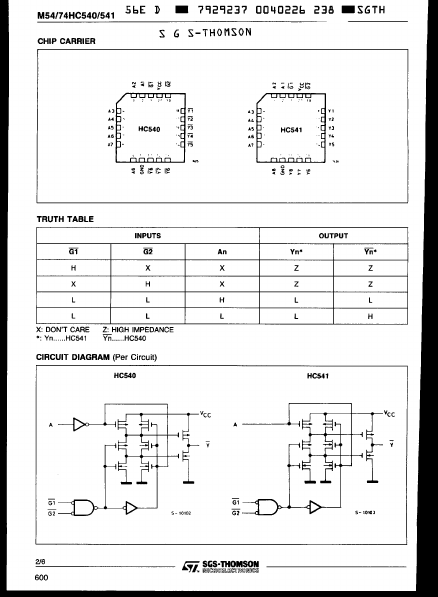 74HC540