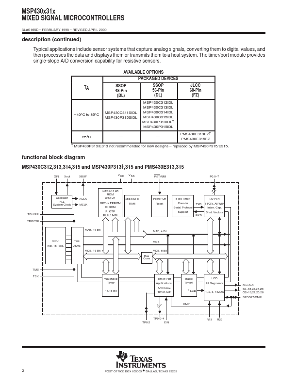 MSP430C311S