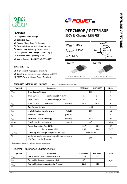 PFP7N80E