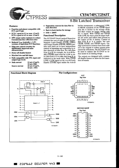 CY74FCT2543T