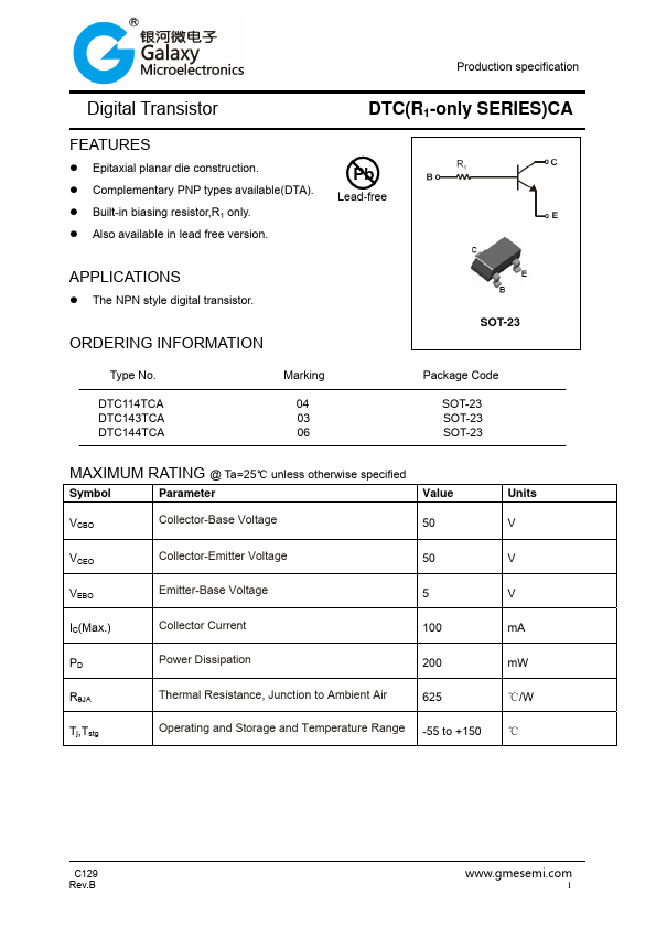 DTC144TCA