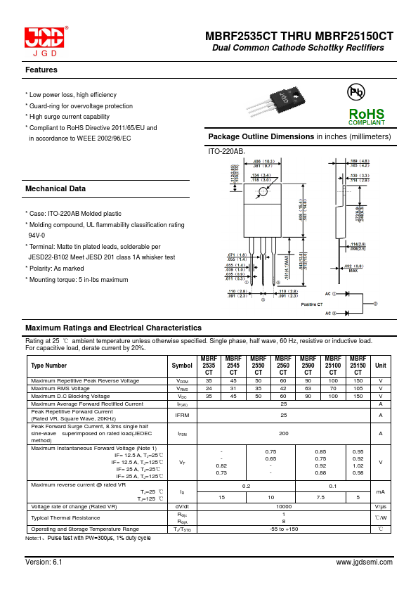 MBRF2535CT