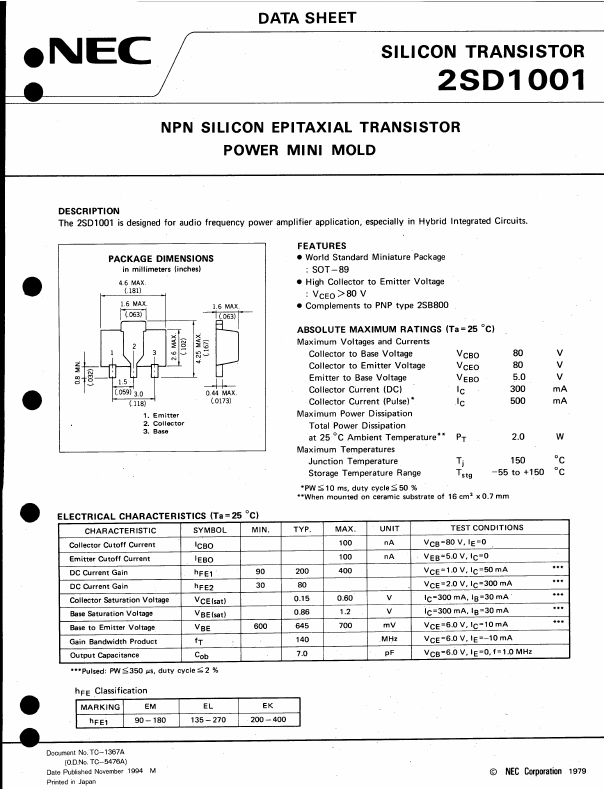 2SD1001