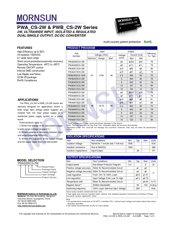 PWB2403CS-1W6