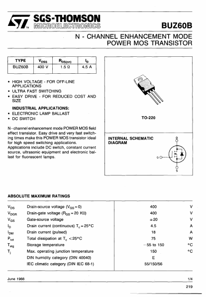 BUZ60B